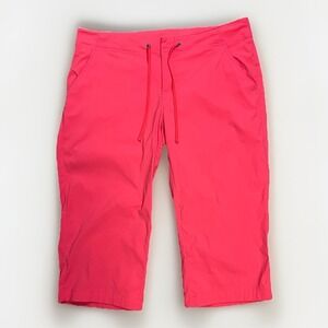 Columbia Womens All Seasons Capri Pants Size 10 Orange Omni-Shield Stretch